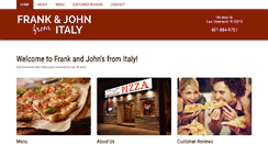 Desktop Screenshot of frankandjohnfromitaly.com