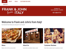 Tablet Screenshot of frankandjohnfromitaly.com